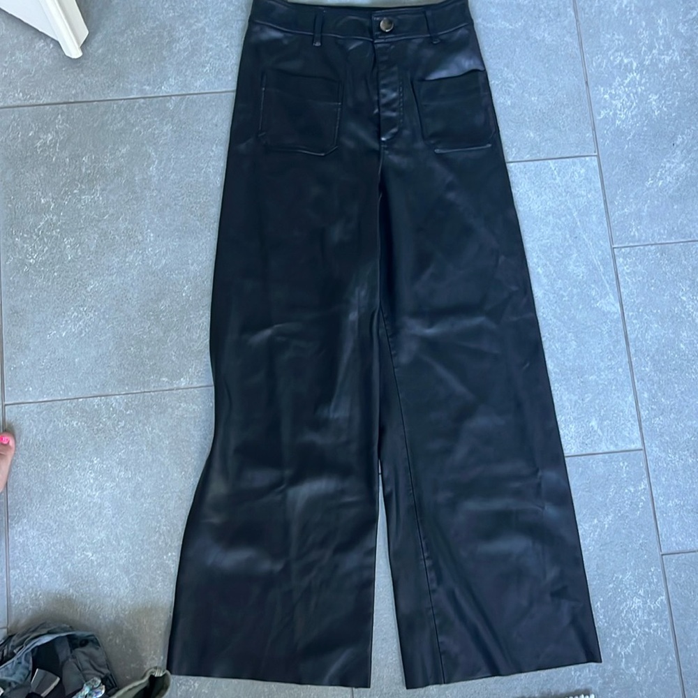 Black Zara Leather pants